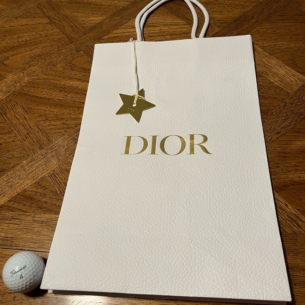 Authentic Dior Gift Bag WITH Signature Metal Charm